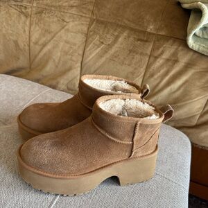 Ugg Platform Ankle Boots
